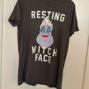 Disney Ursula t shirt resting witch face